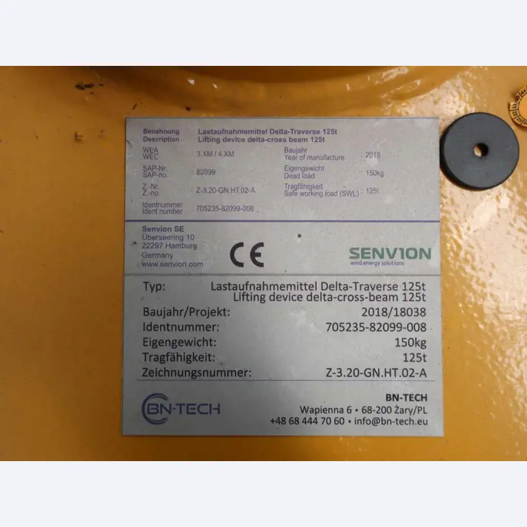 Sale of the no longer needed assets formerly used by an international manufacturer of wind turbines
-2