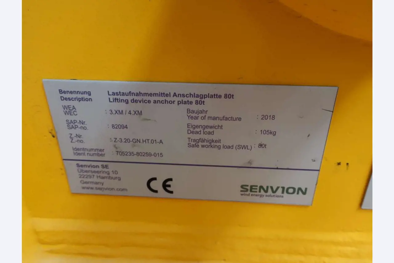 Sale of the no longer needed assets formerly used by an international manufacturer of wind turbines
-3