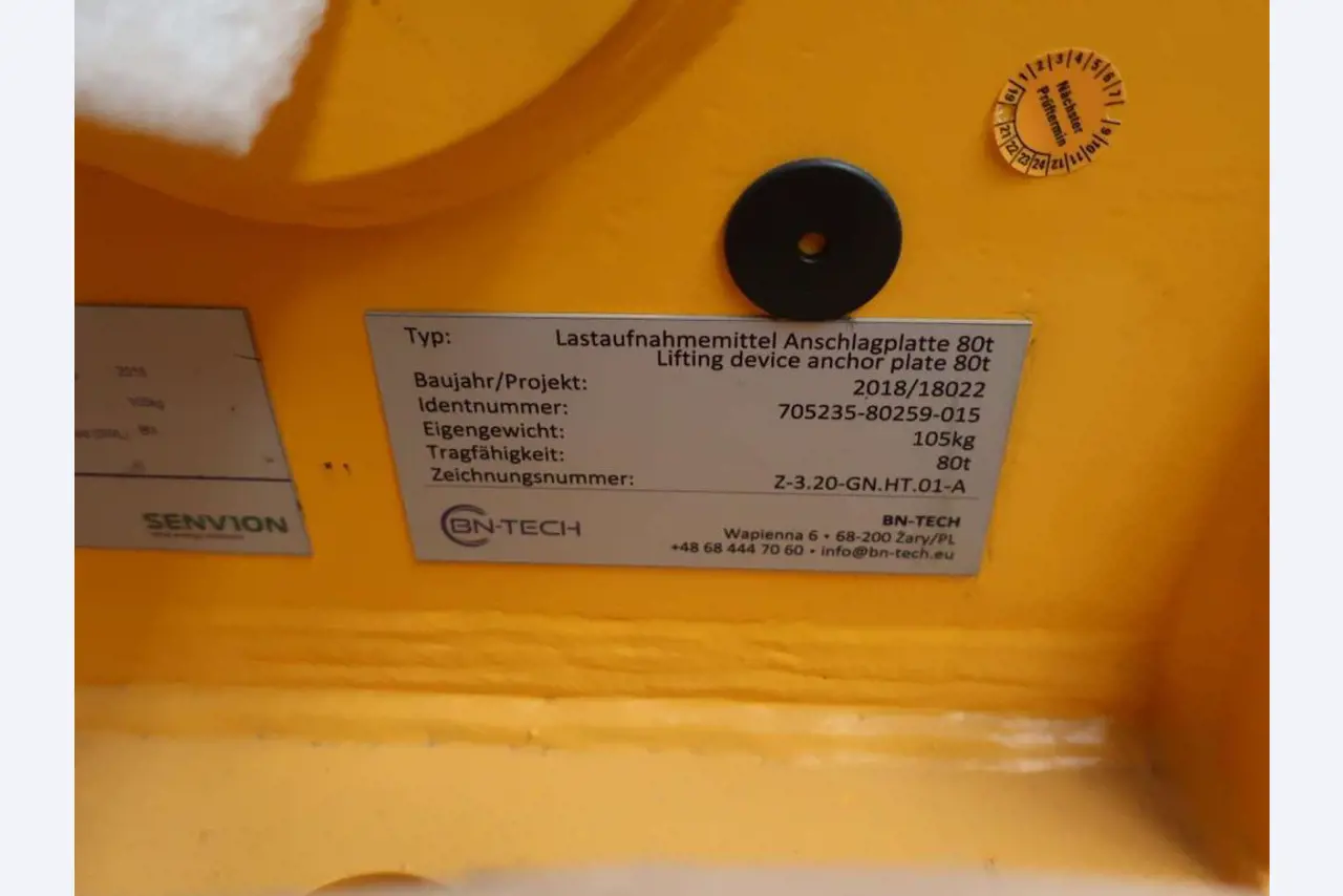 Sale of the no longer needed assets formerly used by an international manufacturer of wind turbines
-4