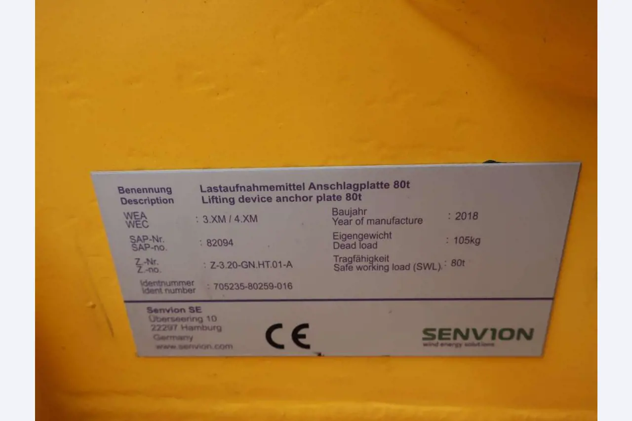 Sale of the no longer needed assets formerly used by an international manufacturer of wind turbines
-5