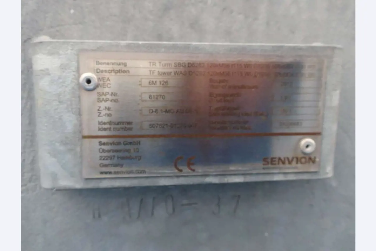 Sale of the no longer needed assets formerly used by an international manufacturer of wind turbines
-1