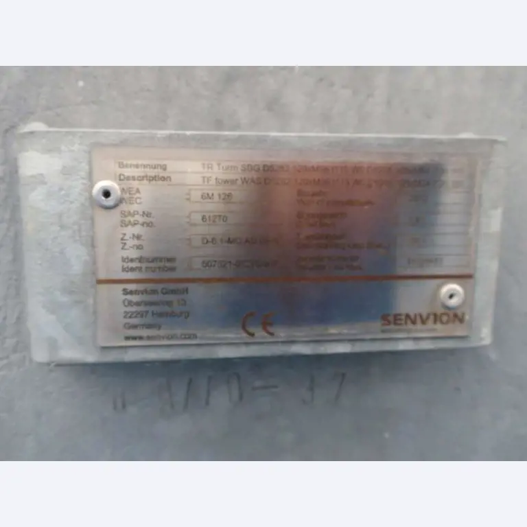 Sale of the no longer needed assets formerly used by an international manufacturer of wind turbines
-1