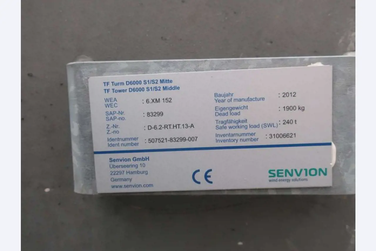 Sale of the no longer needed assets formerly used by an international manufacturer of wind turbines-1