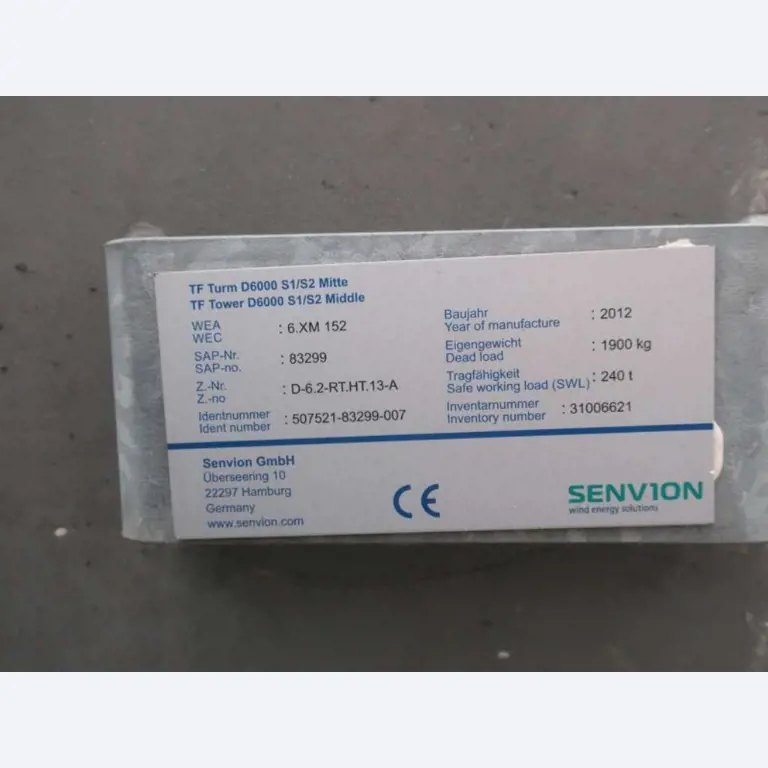 Sale of the no longer needed assets formerly used by an international manufacturer of wind turbines-1