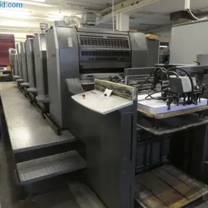 5-colour offset printing press Heidelberg Speedmaster SM 74-5+L