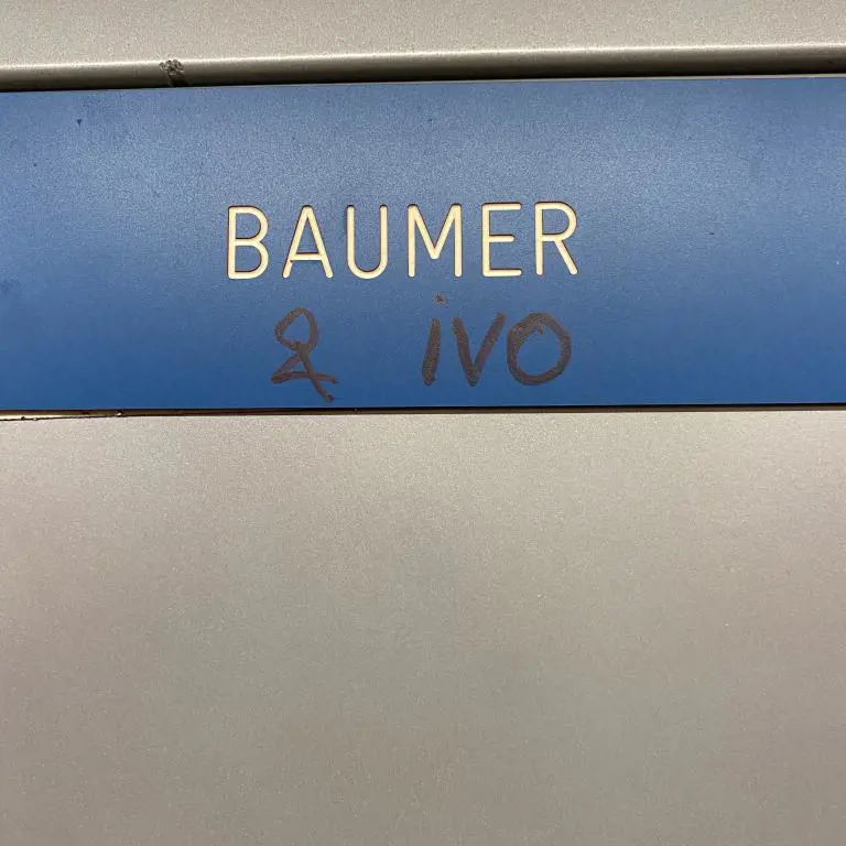 Baumer parts - not accessible during the viewing day