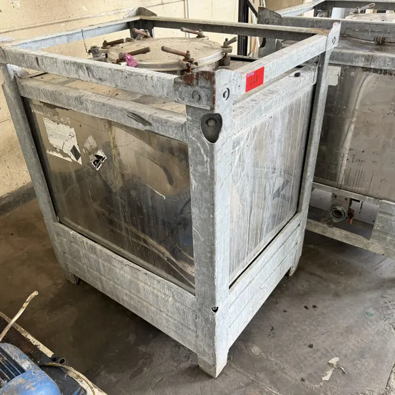 445-Liter Stainless Steel IBC Container Fischer GmbH Apparatebau E 445