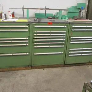 3 Metal drawer cabinets