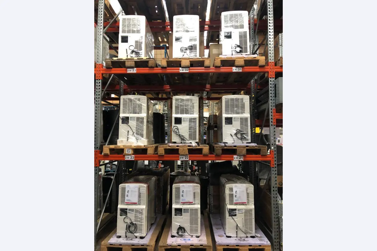 Aparelhos de ar condicionado, aquecimento, refrigeração e ventilação, equipamento de oficina e de armazenamento-1