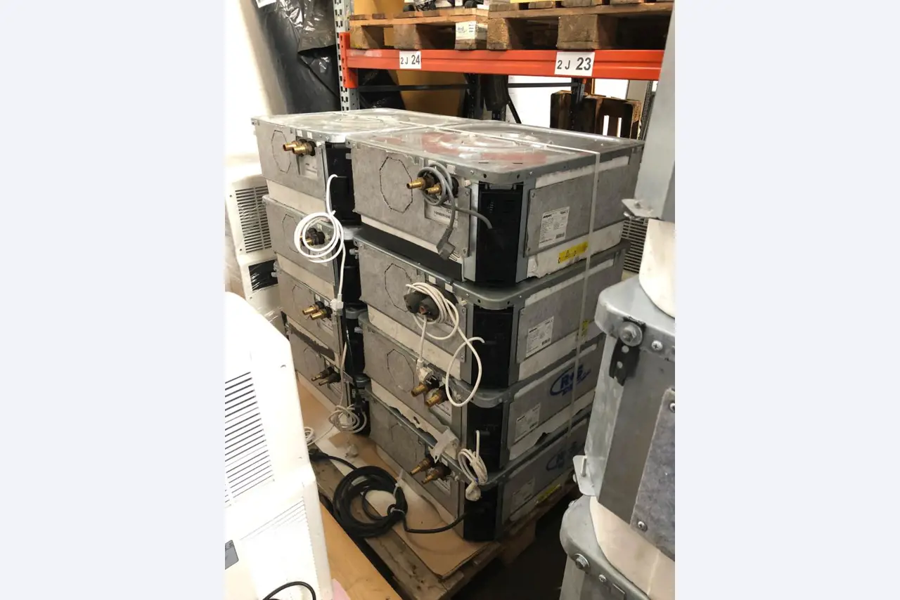 Aparelhos de ar condicionado, aquecimento, refrigeração e ventilação, equipamento de oficina e de armazenamento-1