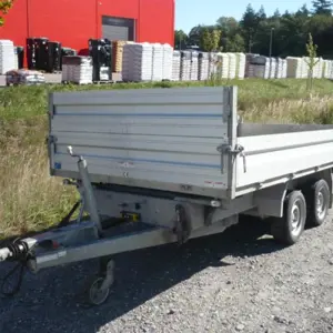 Voiture tandem à trois côtés basculants Humbaur 3500.37 2016