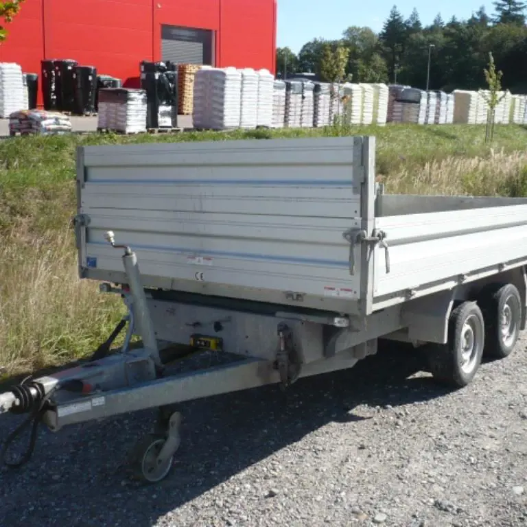 Voiture tandem à trois côtés basculants Humbaur 3500.37 2016