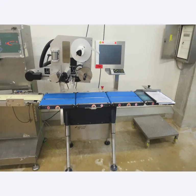 Máquinas bem conservadas para a produção de carnes salgadas/produtos de carne curados e carnes fumadas, máquinas de corte e de embalagem, equipamento de fábrica e de escritório-1