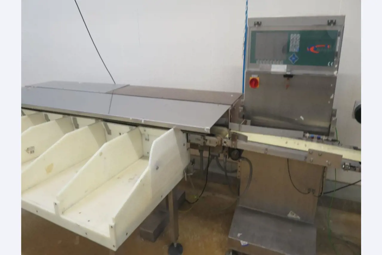 Máquinas bem conservadas para a produção de carnes salgadas/produtos de carne curados e carnes fumadas, máquinas de corte e de embalagem, equipamento de fábrica e de escritório-1