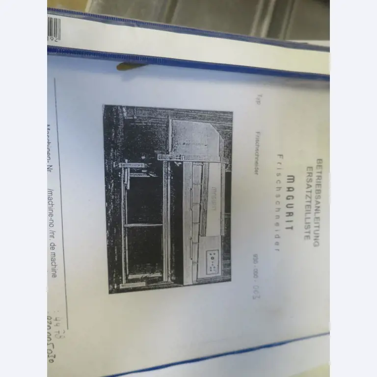 Máquinas bem conservadas para a produção de carnes salgadas/produtos de carne curados e carnes fumadas, máquinas de corte e de embalagem, equipamento de fábrica e de escritório-5
