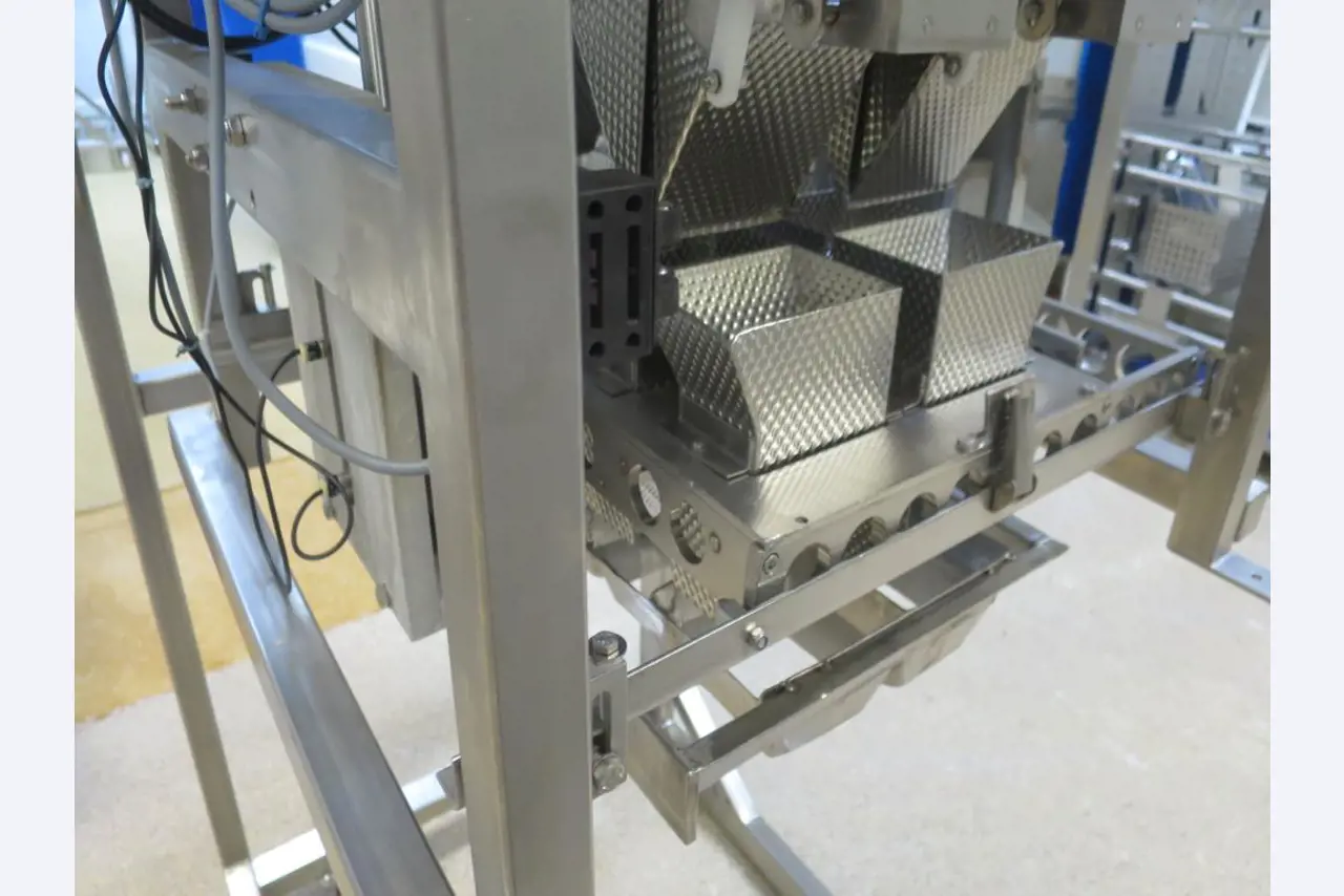 Máquinas bem conservadas para a produção de carnes salgadas/produtos de carne curados e carnes fumadas, máquinas de corte e de embalagem, equipamento de fábrica e de escritório-6