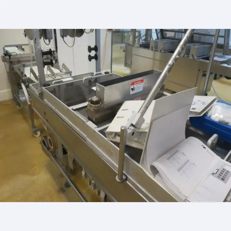 Máquinas bem conservadas para a produção de carnes salgadas/produtos de carne curados e carnes fumadas, máquinas de corte e de embalagem, equipamento de fábrica e de escritório-6