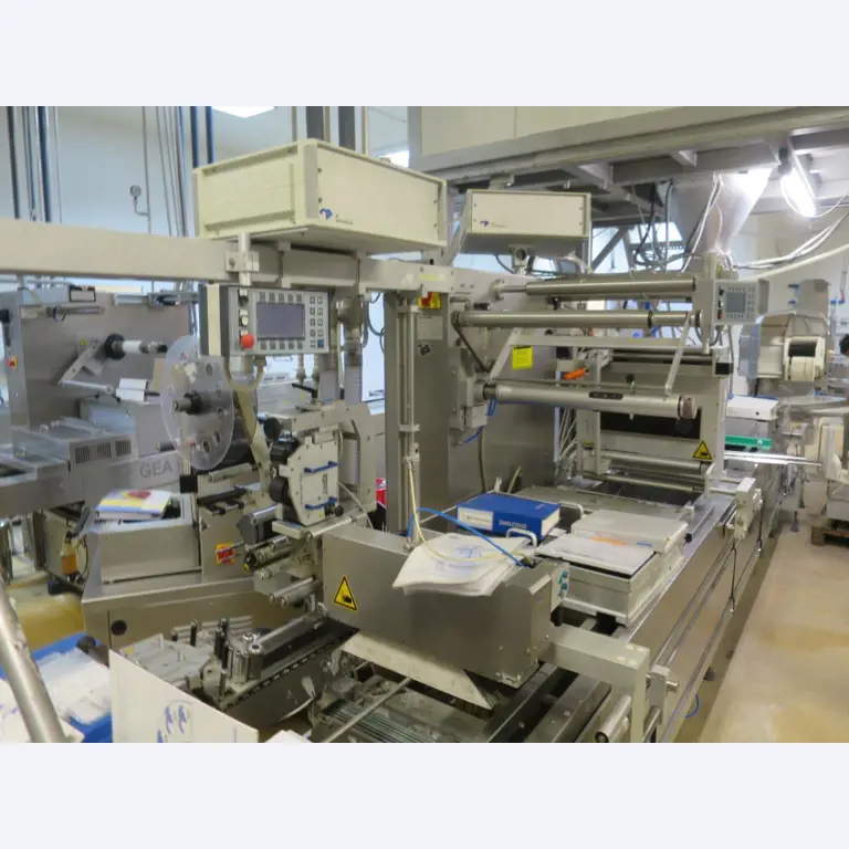 Máquinas bem conservadas para a produção de carnes salgadas/produtos de carne curados e carnes fumadas, máquinas de corte e de embalagem, equipamento de fábrica e de escritório-8