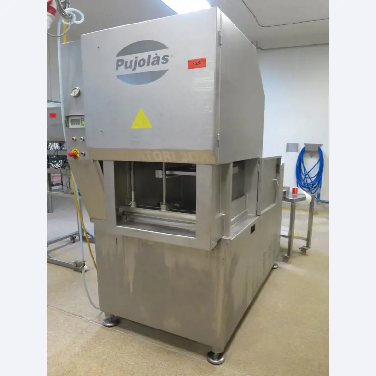 Máquinas bem conservadas para a produção de carnes salgadas/produtos de carne curados e carnes fumadas, máquinas de corte e de embalagem, equipamento de fábrica e de escritório-2