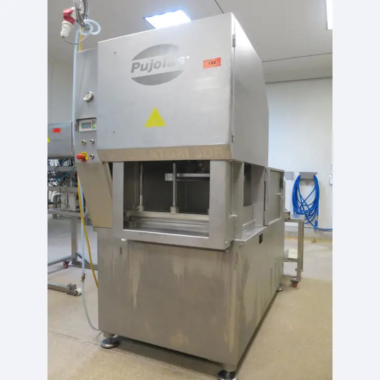 Máquinas bem conservadas para a produção de carnes salgadas/produtos de carne curados e carnes fumadas, máquinas de corte e de embalagem, equipamento de fábrica e de escritório-9