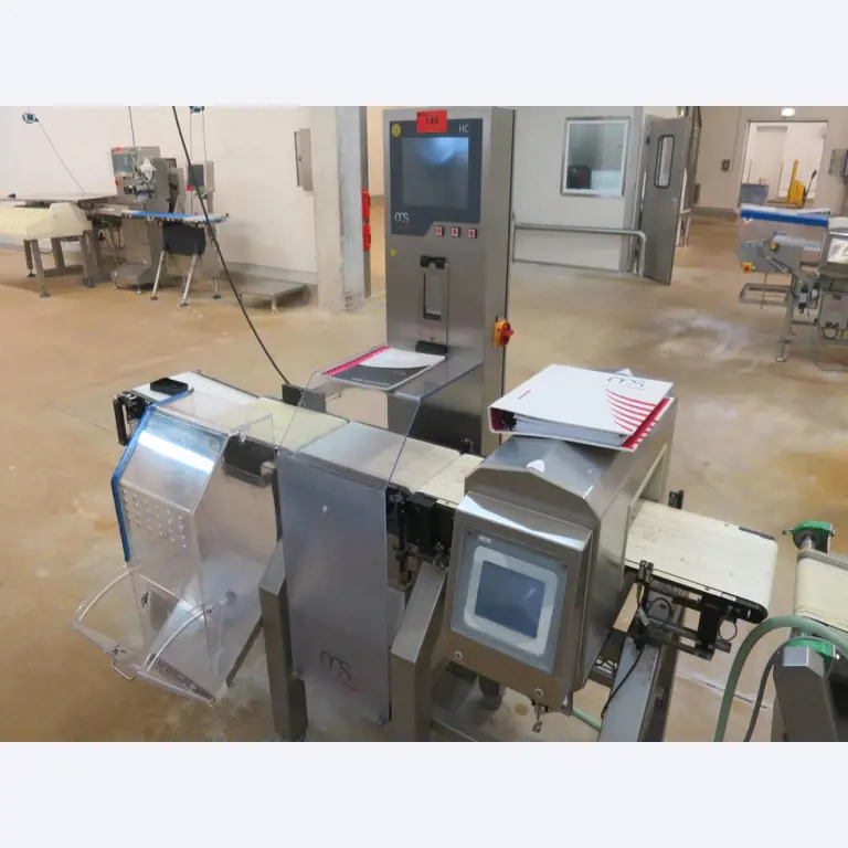 Máquinas bem conservadas para a produção de carnes salgadas/produtos de carne curados e carnes fumadas, máquinas de corte e de embalagem, equipamento de fábrica e de escritório-1