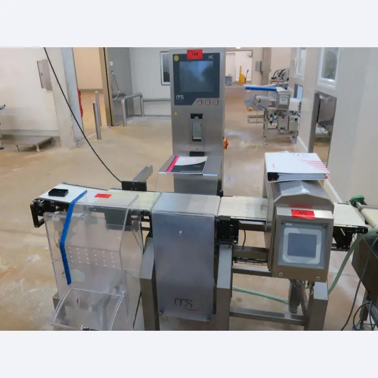 Máquinas bem conservadas para a produção de carnes salgadas/produtos de carne curados e carnes fumadas, máquinas de corte e de embalagem, equipamento de fábrica e de escritório-3