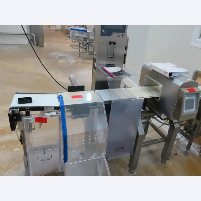 Máquinas bem conservadas para a produção de carnes salgadas/produtos de carne curados e carnes fumadas, máquinas de corte e de embalagem, equipamento de fábrica e de escritório-6