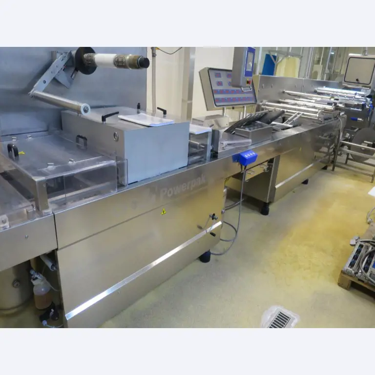 Máquinas bem conservadas para a produção de carnes salgadas/produtos de carne curados e carnes fumadas, máquinas de corte e de embalagem, equipamento de fábrica e de escritório-4