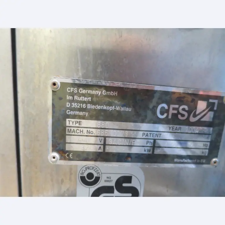 Máquinas bem conservadas para a produção de carnes salgadas/produtos de carne curados e carnes fumadas, máquinas de corte e de embalagem, equipamento de fábrica e de escritório-5