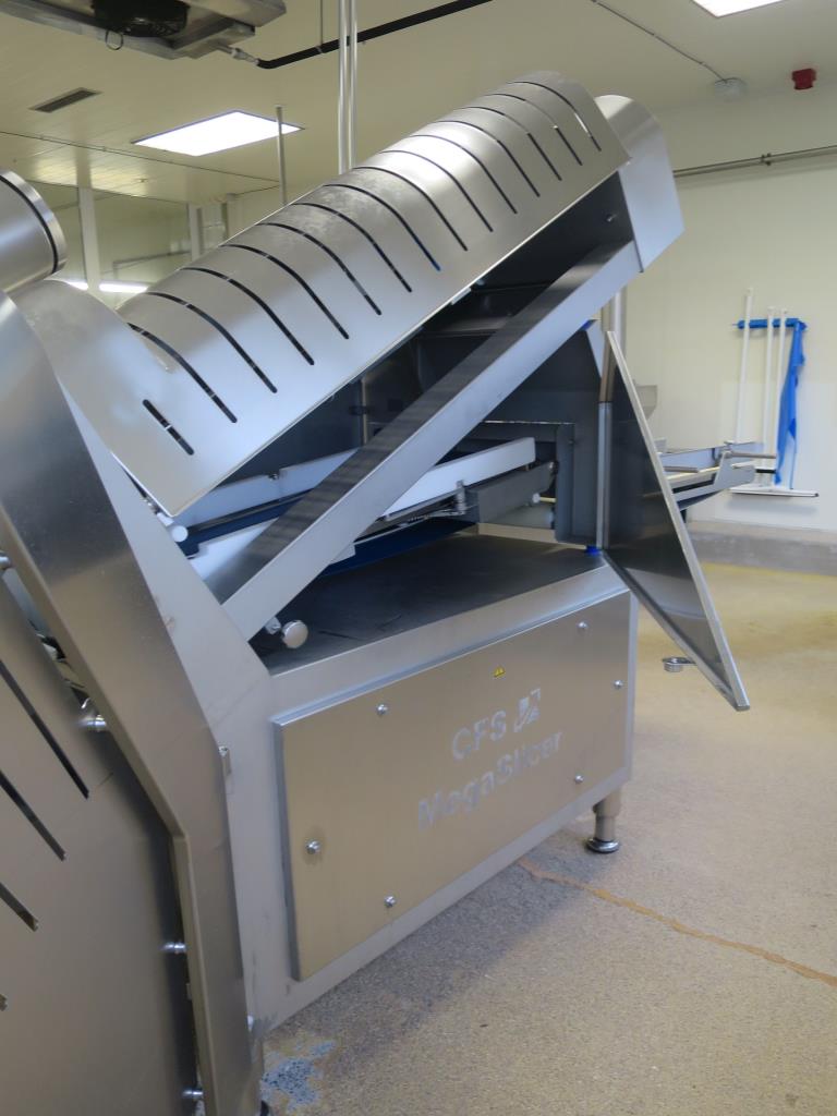 gepflegte Maschinen zur Produktion von gesalzenen Fleisch-/ Pökelwaren und Geräuchertem, Schneide- und Verpackungsmaschinen, Betriebs– und Geschäftsausstattung-3