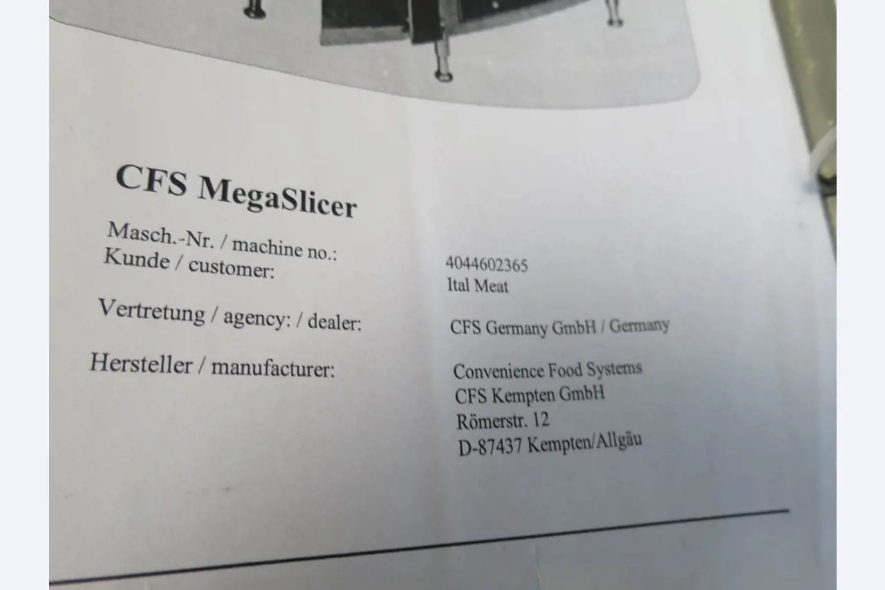 Well-maintained machines for the production of salted meat, cured and smoked products, cutting and packaging machines, operating and office equipment-7