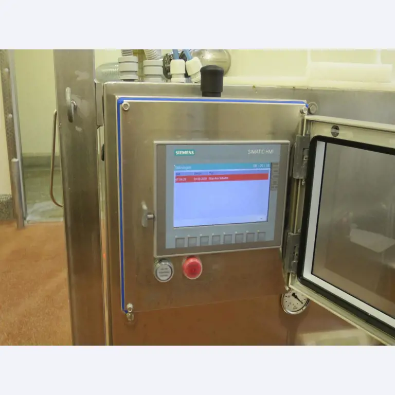 Máquinas bem conservadas para a produção de carnes salgadas/produtos de carne curados e carnes fumadas, máquinas de corte e de embalagem, equipamento de fábrica e de escritório-2