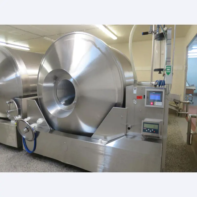 Máquinas bem conservadas para a produção de carnes salgadas/produtos de carne curados e carnes fumadas, máquinas de corte e de embalagem, equipamento de fábrica e de escritório-1