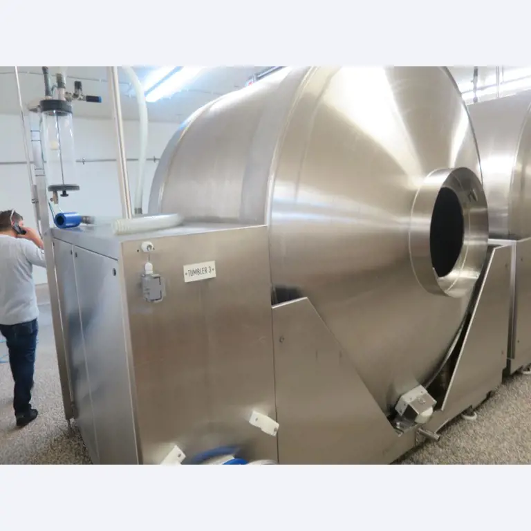 Máquinas bem conservadas para a produção de carnes salgadas/produtos de carne curados e carnes fumadas, máquinas de corte e de embalagem, equipamento de fábrica e de escritório-4