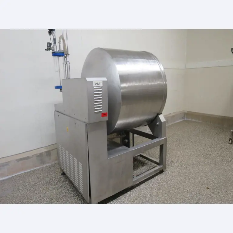 Máquinas bem conservadas para a produção de carnes salgadas/produtos de carne curados e carnes fumadas, máquinas de corte e de embalagem, equipamento de fábrica e de escritório-1