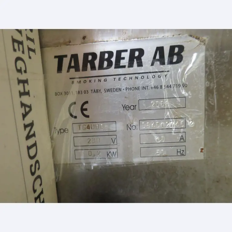 Máquinas bem conservadas para a produção de carnes salgadas/produtos de carne curados e carnes fumadas, máquinas de corte e de embalagem, equipamento de fábrica e de escritório-3