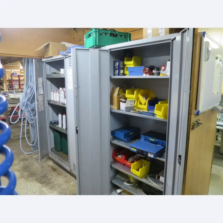 Máquinas bem conservadas para a produção de carnes salgadas/produtos de carne curados e carnes fumadas, máquinas de corte e de embalagem, equipamento de fábrica e de escritório-3