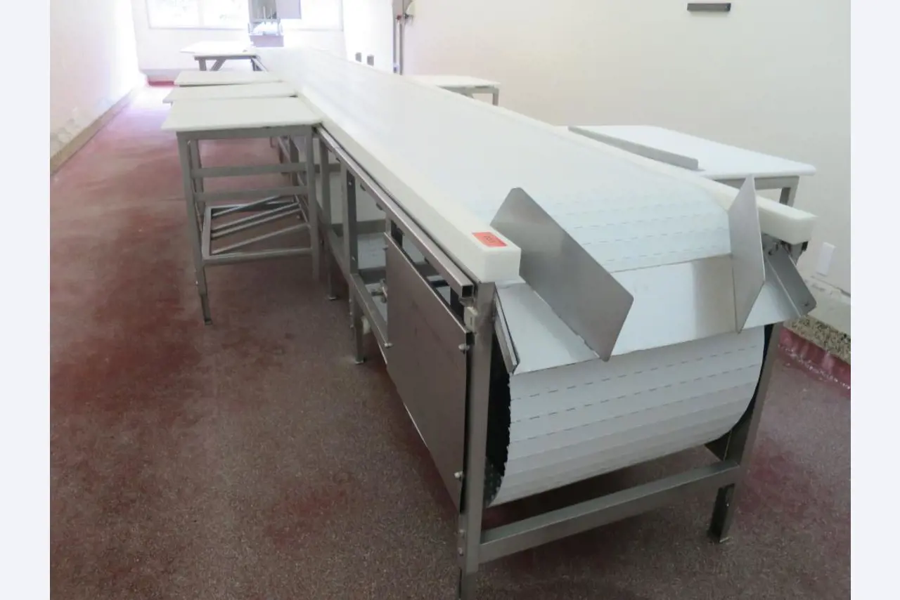 Máquinas bem conservadas para a produção de carnes salgadas/produtos de carne curados e carnes fumadas, máquinas de corte e de embalagem, equipamento de fábrica e de escritório-1