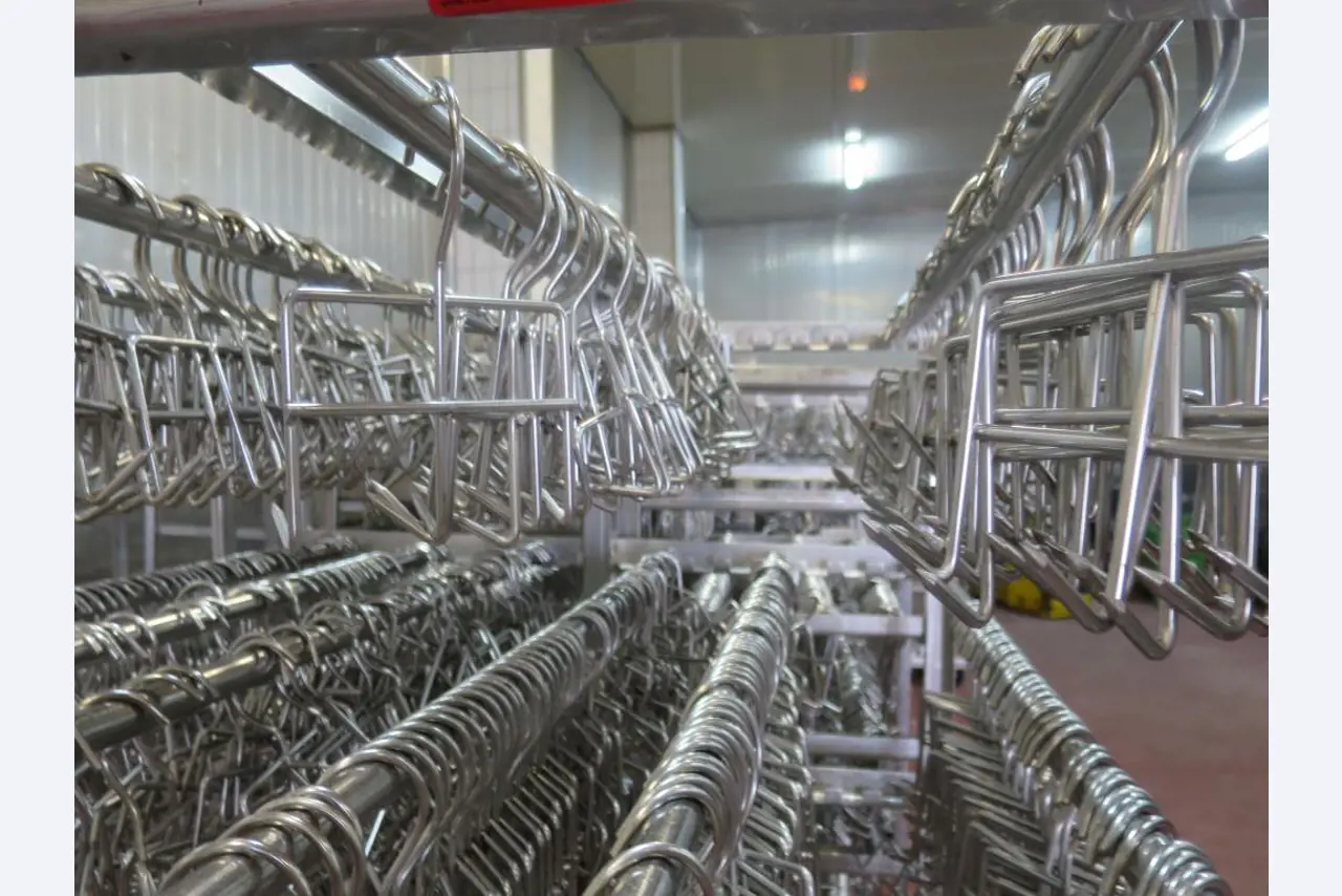 Máquinas bem conservadas para a produção de carnes salgadas/produtos de carne curados e carnes fumadas, máquinas de corte e de embalagem, equipamento de fábrica e de escritório-2