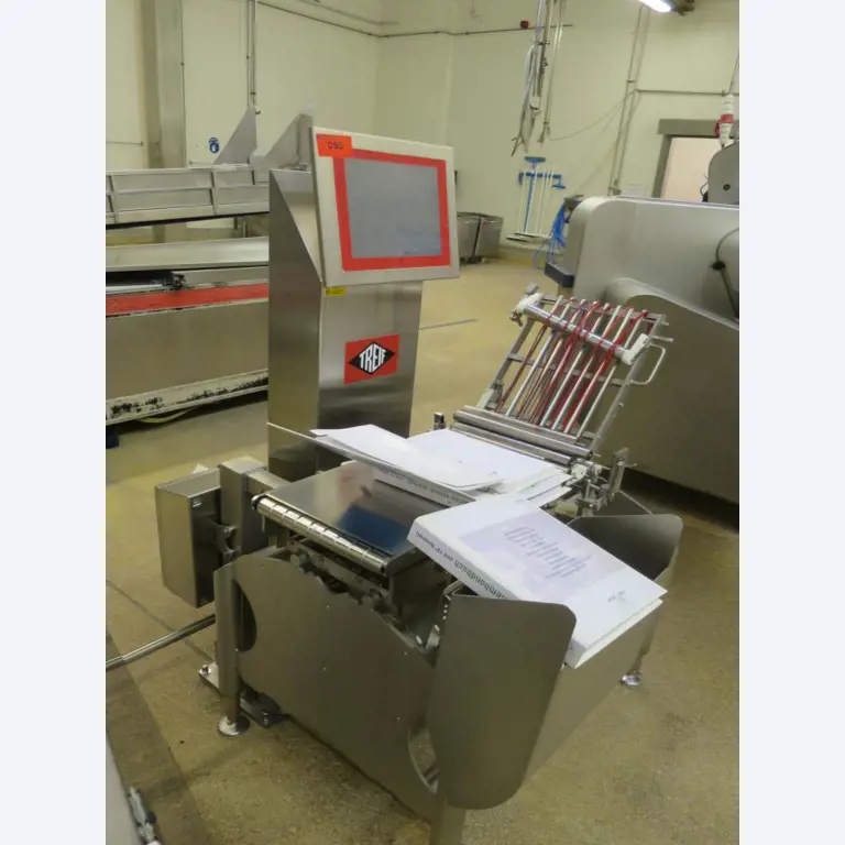 Máquinas bem conservadas para a produção de carnes salgadas/produtos de carne curados e carnes fumadas, máquinas de corte e de embalagem, equipamento de fábrica e de escritório-2