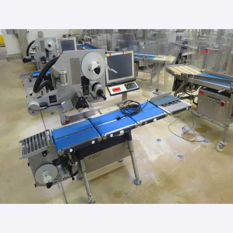 Máquinas bem conservadas para a produção de carnes salgadas/produtos de carne curados e carnes fumadas, máquinas de corte e de embalagem, equipamento de fábrica e de escritório-6