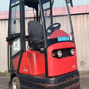 Ciągnik elektryczny z kabiną Linde P 60