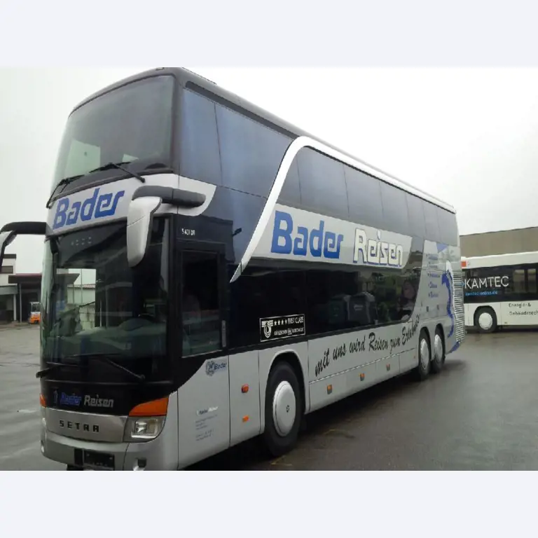 Autocarros em bom estado de conservação, reboques de transporte de autocarros, equipamento operacional e comercial-2