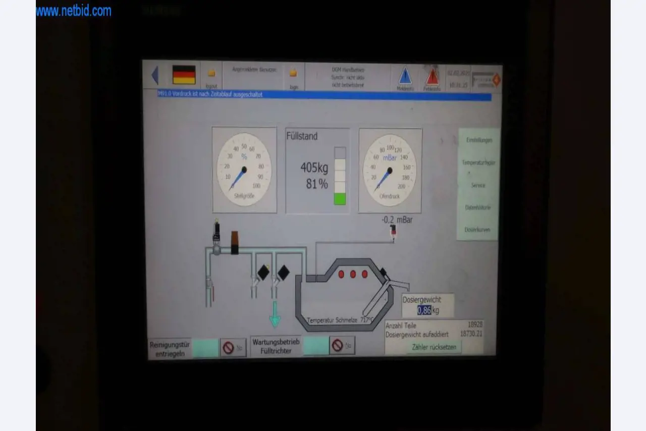 Druckgussanlagen (Al/Mg) 480 – 1.050 t,
Mechanische Bearbeitung, Werkzeugbau
-12