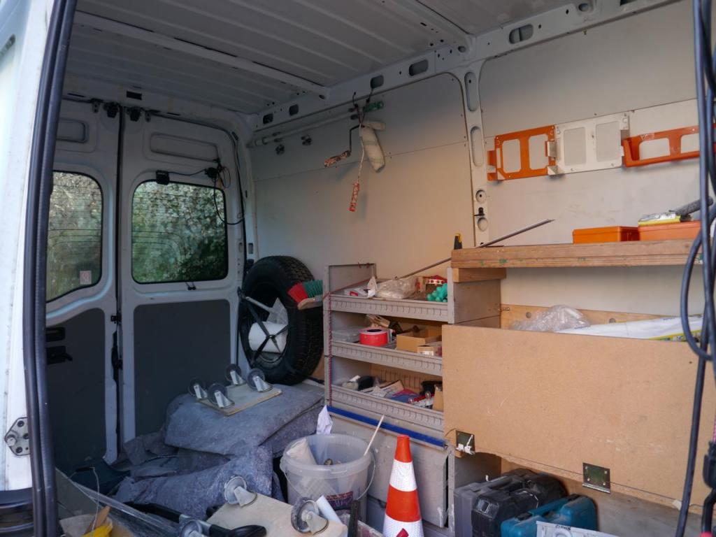 Van, car trailer and various hand tools-12