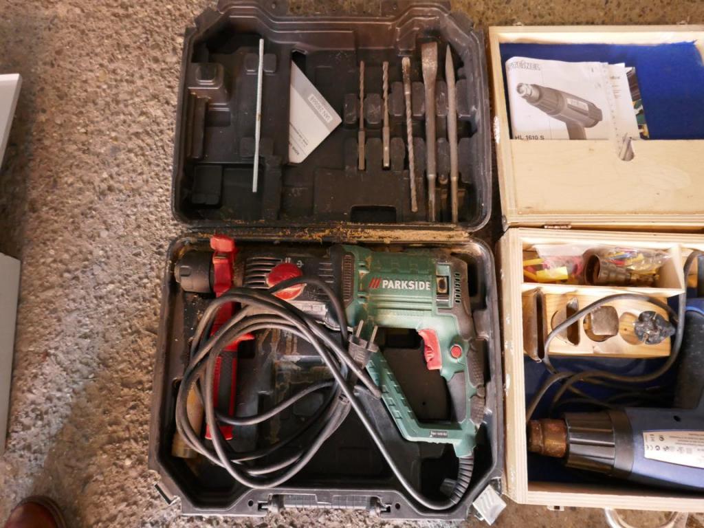 Van, car trailer and various hand tools-27