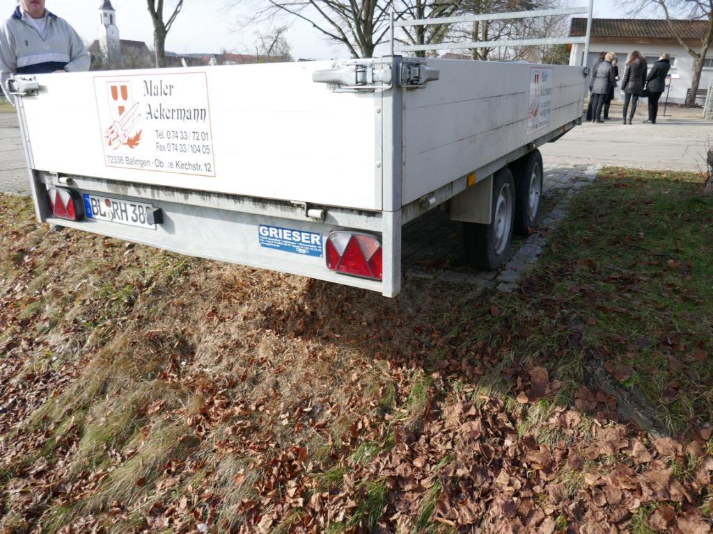 Van, car trailer and various hand tools-42