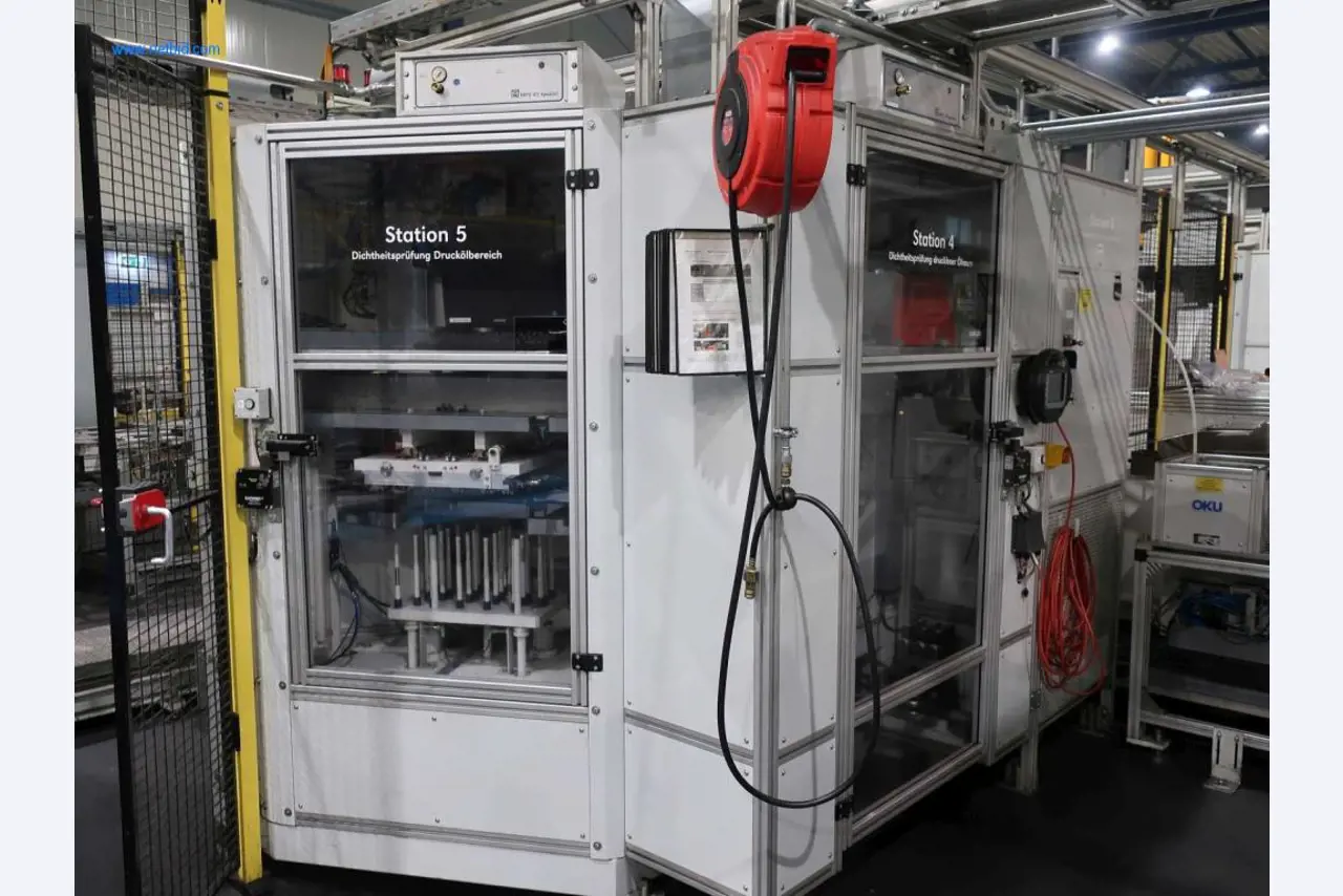 Máquinas para processamento mecânico, ensaio, limpeza e manuseamento de peças de alumínio fundido sob pressão-7