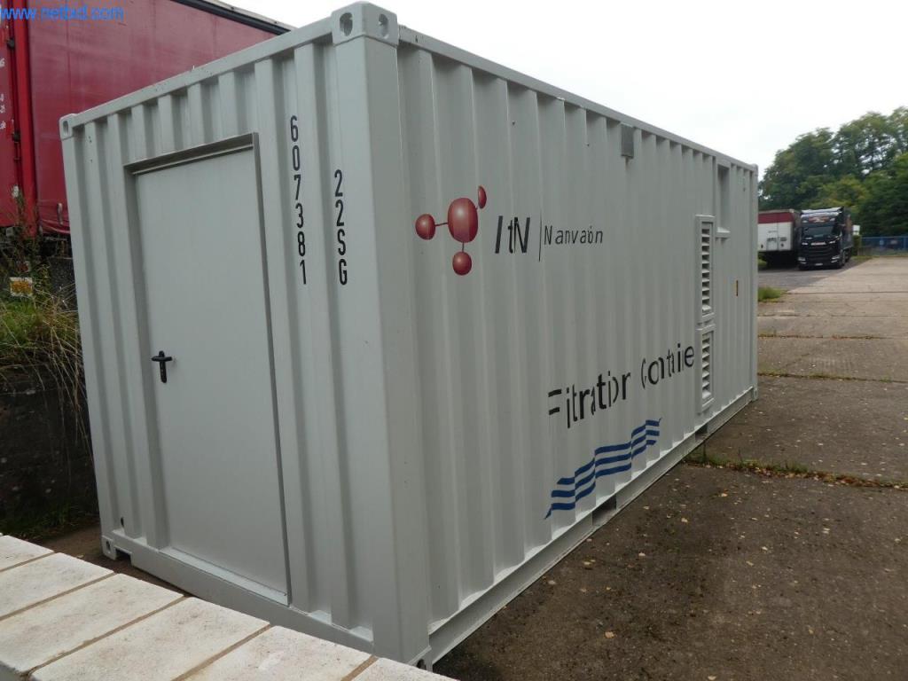 Systém filtrace mořské vody a zkušební filtrační nádoba-1