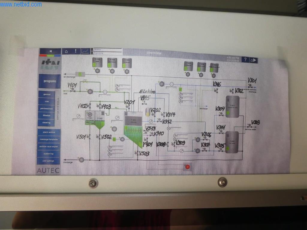 Systém filtrace mořské vody a zkušební filtrační nádoba-34